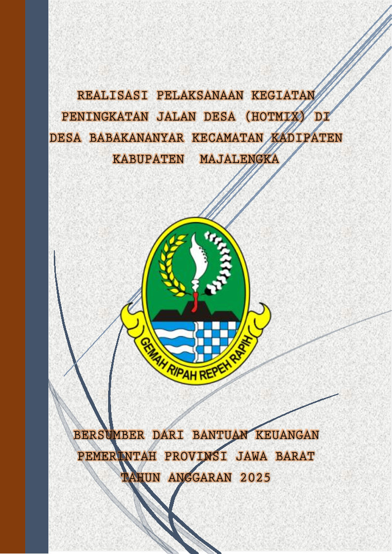 Jalan Hotmix Desa Babakananyar RT 012 RW 003